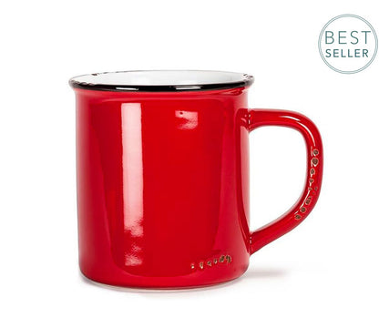 Enamel Look Mug In Red Treasures of my HeART