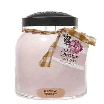 Blushing Bouquet - 34 Oz, Double Wick, Papa Jar Treasures of my HeART