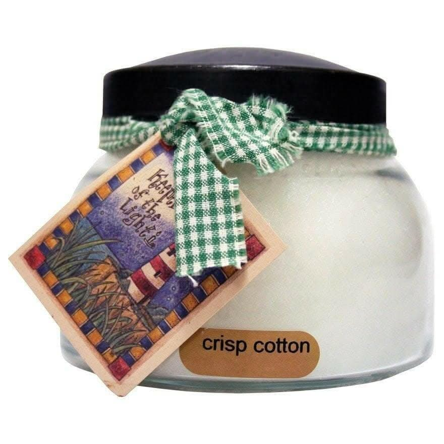 Crisp Cotton Scented Candle - 22 oz, Double Wick, Mama Jar Treasures of my HeART