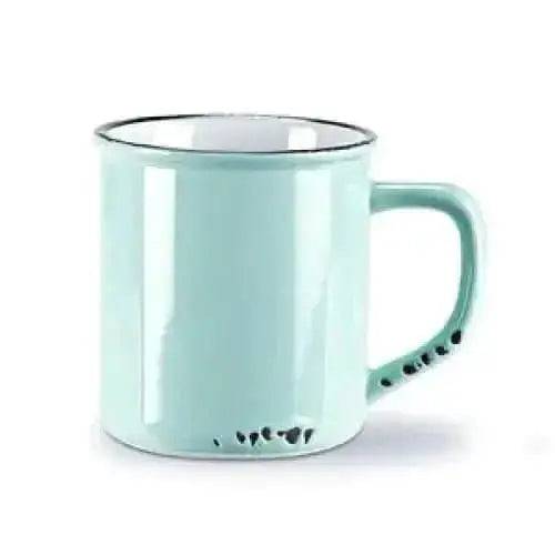 Enamel Look Mug-Blue Green - Treasures of my HeART