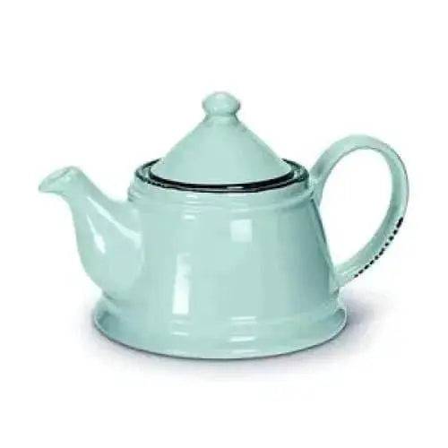 Enamel Look Teapot Green - Treasures of my HeART