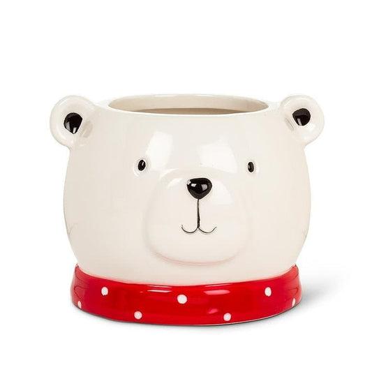 Large Polar Bear Head Planter - Treasures of my HeART