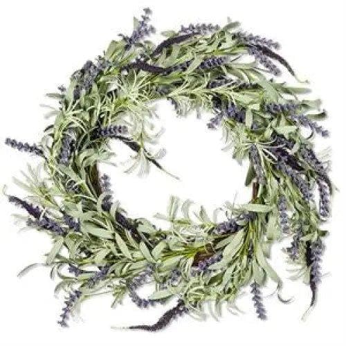 Lavender & Leaf Wreath - Treasures of my HeART