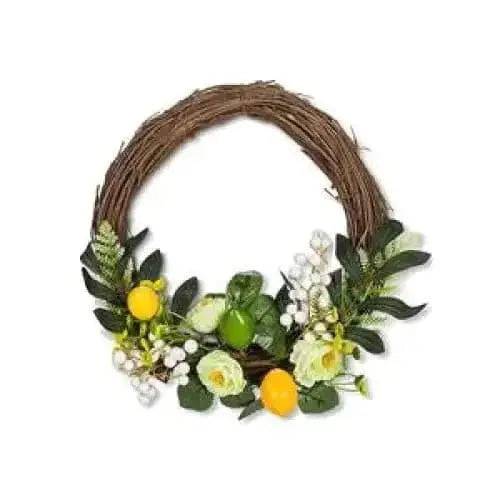 Small Lemon & Flower Wreath - Treasures of my HeART