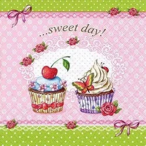 Luncheon Napkins Sweetday Cupcakes - Treasures of my HeART