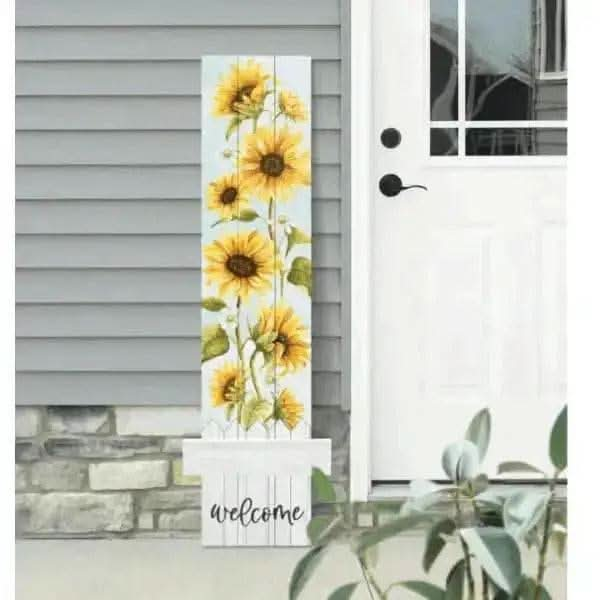 Welcome Sunflowers Sign Treasures of my HeART