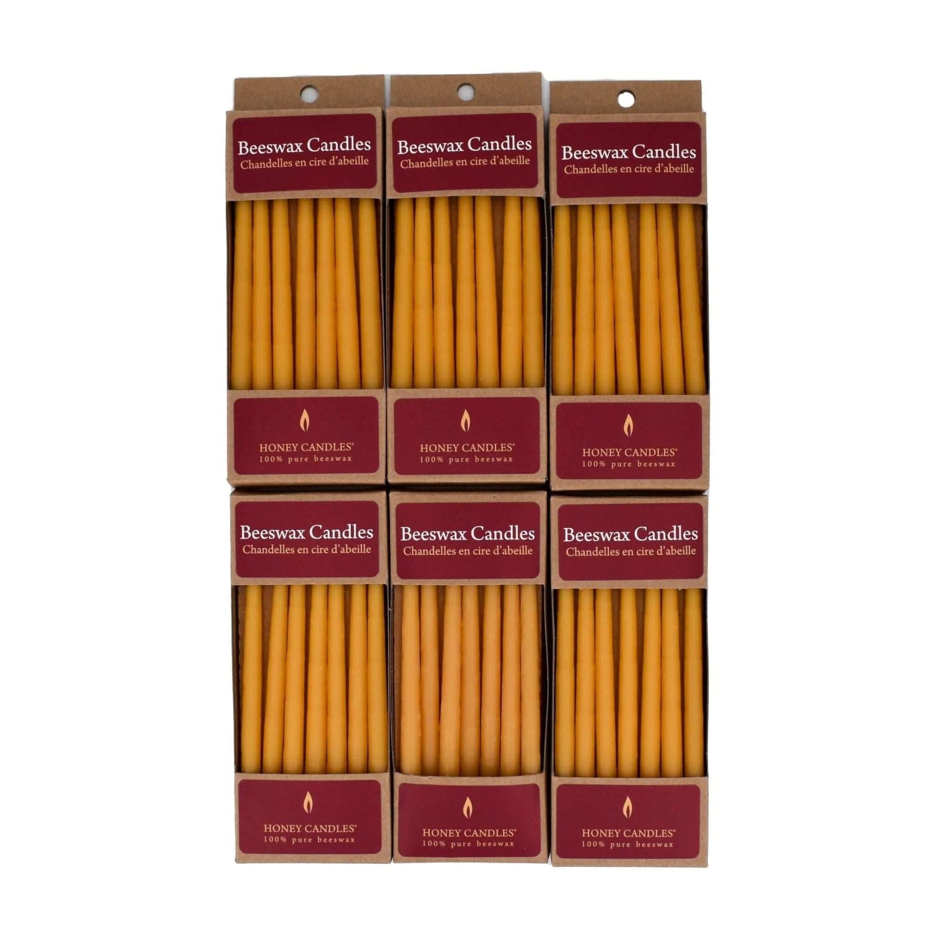 7 Pack of 6 Inch Natural Beeswax Thin Tapers Treasures of my HeART