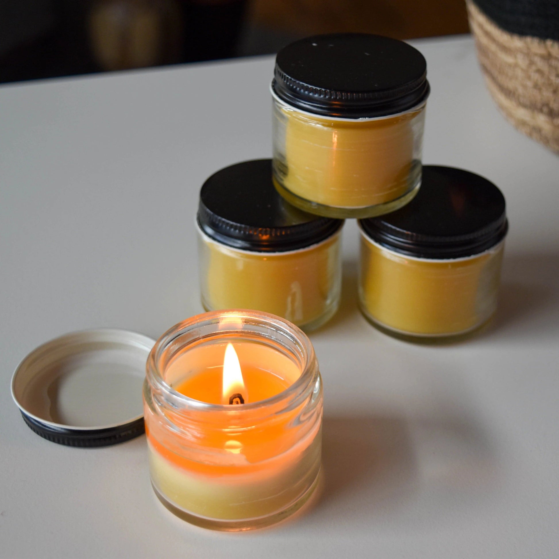 Natural Beeswax Candle Jar Treasures of my HeART