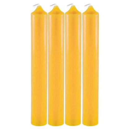 6-Inch Natural Beeswax Tube Candles - Clean Burning, Drip-Free Treasures of my HeART