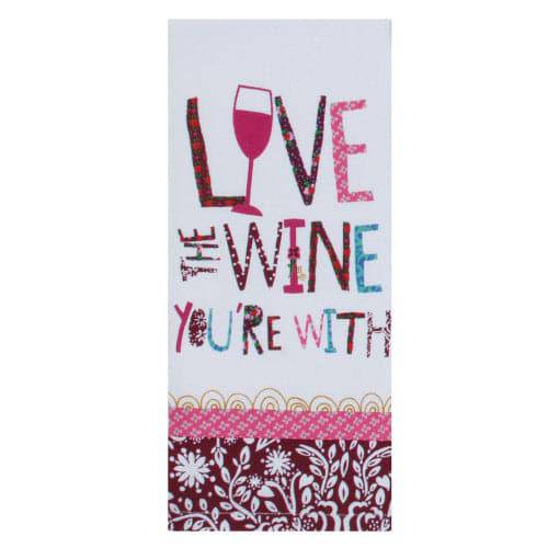 Love the Wine Tea Towel - Treasures of my HeART