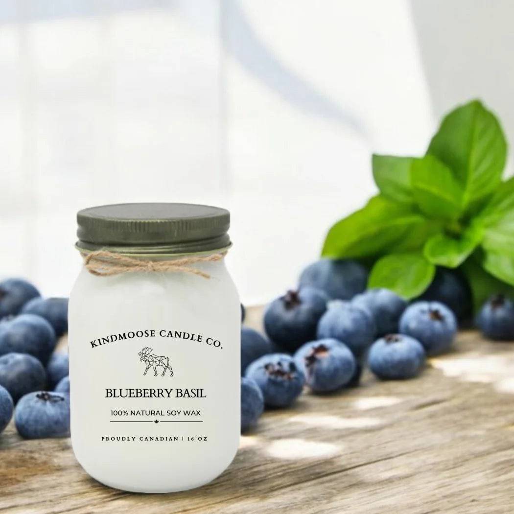 Blueberry Basil Soy Candle - Treasures of my HeART