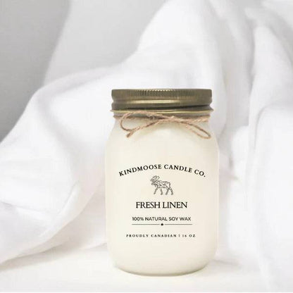 Fresh Linen Soy Candle - Treasures of my HeART