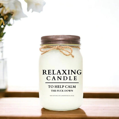 Relaxing Candle , To Help You Calm the F*ck Down - Treasures of my HeART