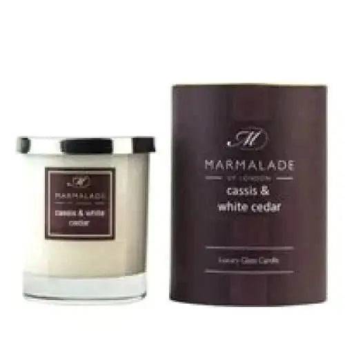 Cassis And White Cedar Large Glass Candle - Treasures of my HeART