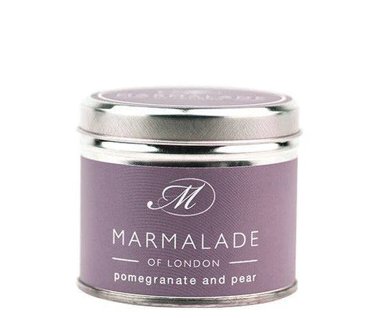 Pomegranate And Pear Medium Tin Candle - Treasures of my HeART