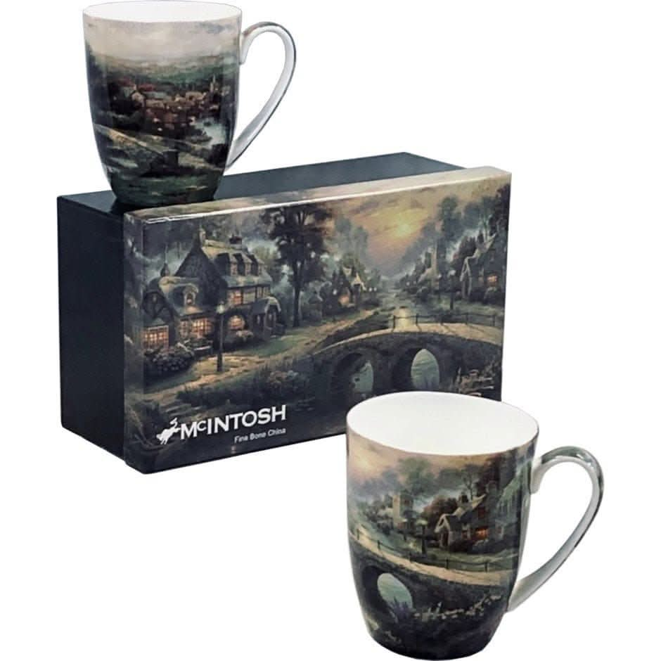 Kinkade Lamplight Village Mug Set Treasures of my HeART