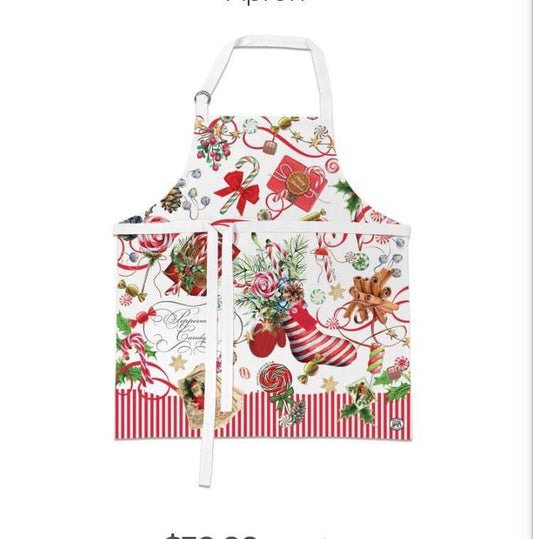 Peppermint Chefs Apron - Treasures of my HeART