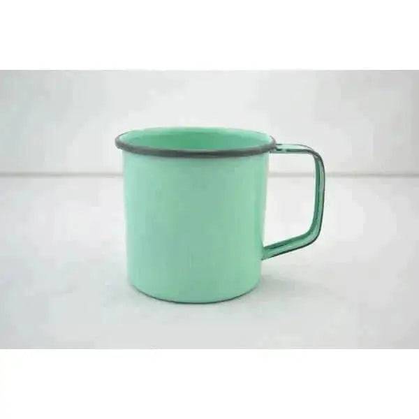 Enamel Metal Mug Green 12 Oz - Treasures of my HeART