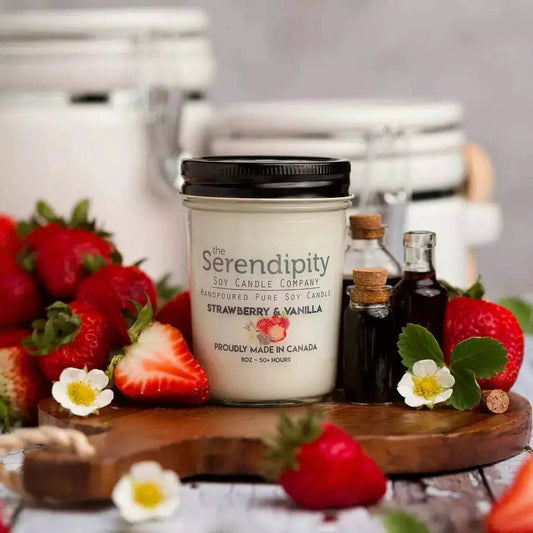 Strawberry Vanilla Soy Candles - Treasures of my HeART