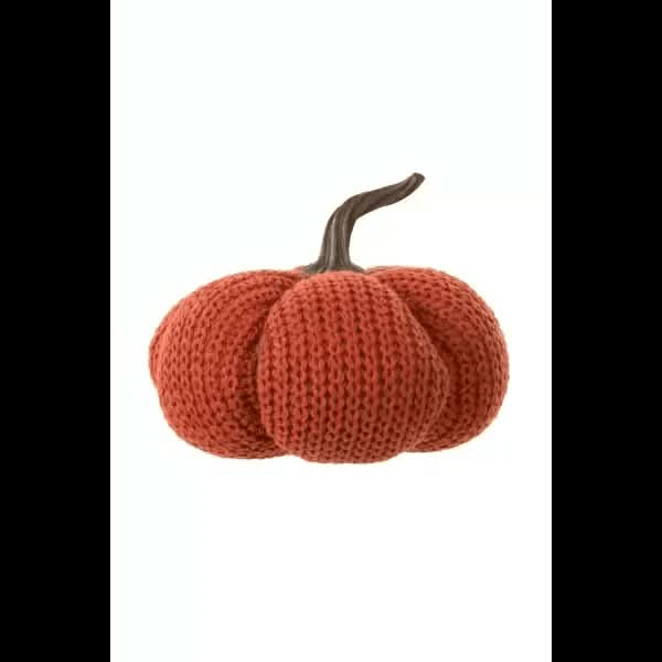 Dark Orange Knitted Crochet Pumpkin Treasures of my HeART