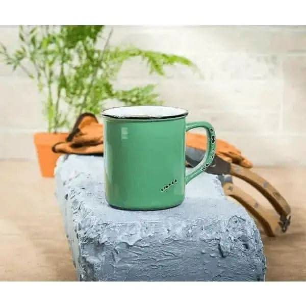 Enamel Look Mug Forest Green Treasures of my HeART